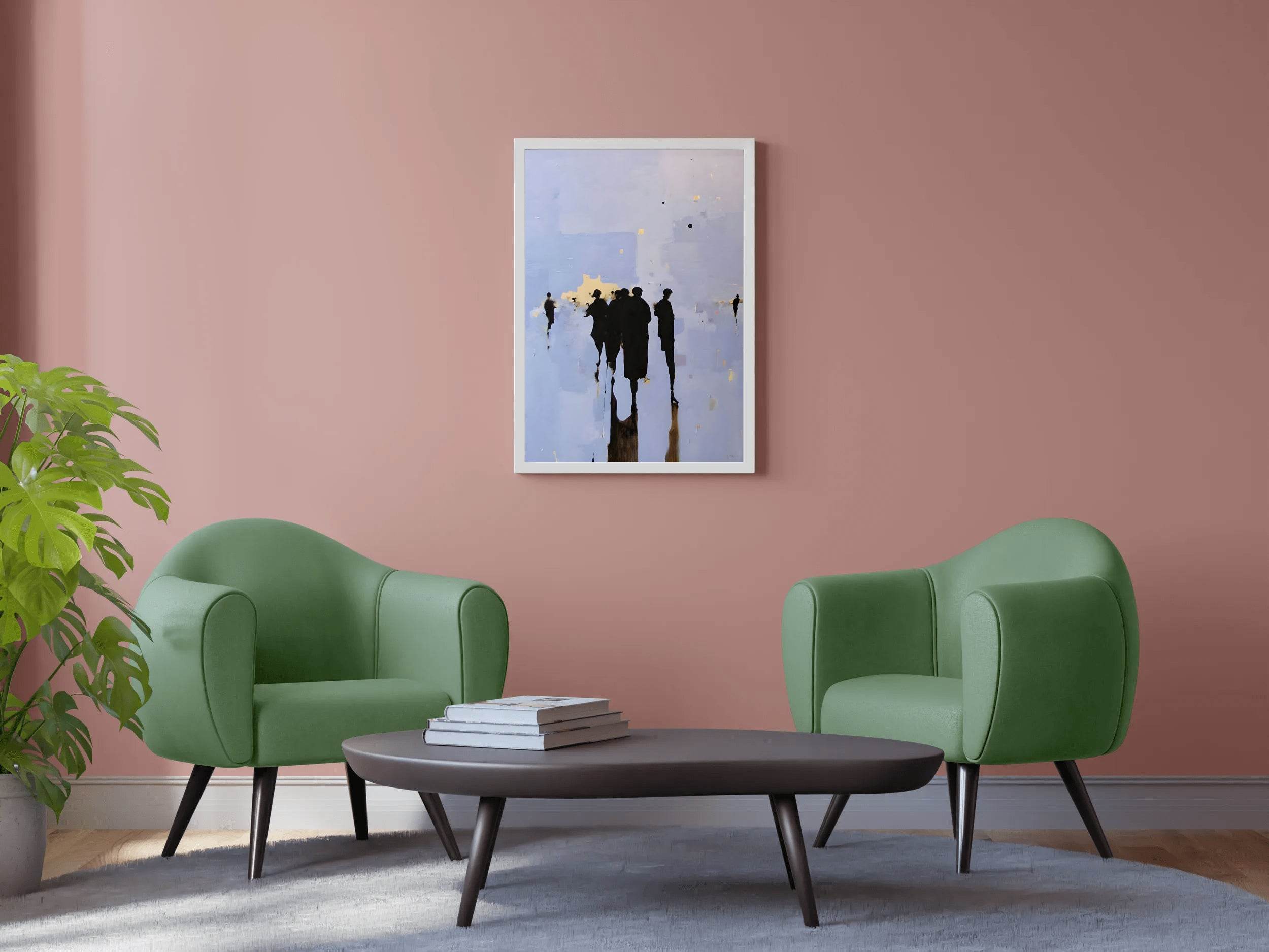 Cityscape Reflections Modern Wall Art - beink online art store