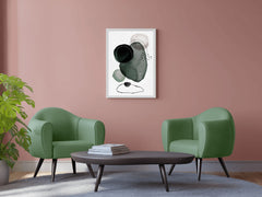 Water Color Shapes Abstract Wall Art