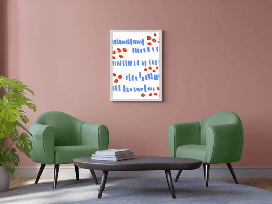 Colored Geometric Shapes Wall Art - beink online art store