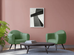 Black and White Lines Abstract Wall Art