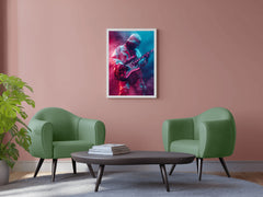 Black Guitarist Wall Art