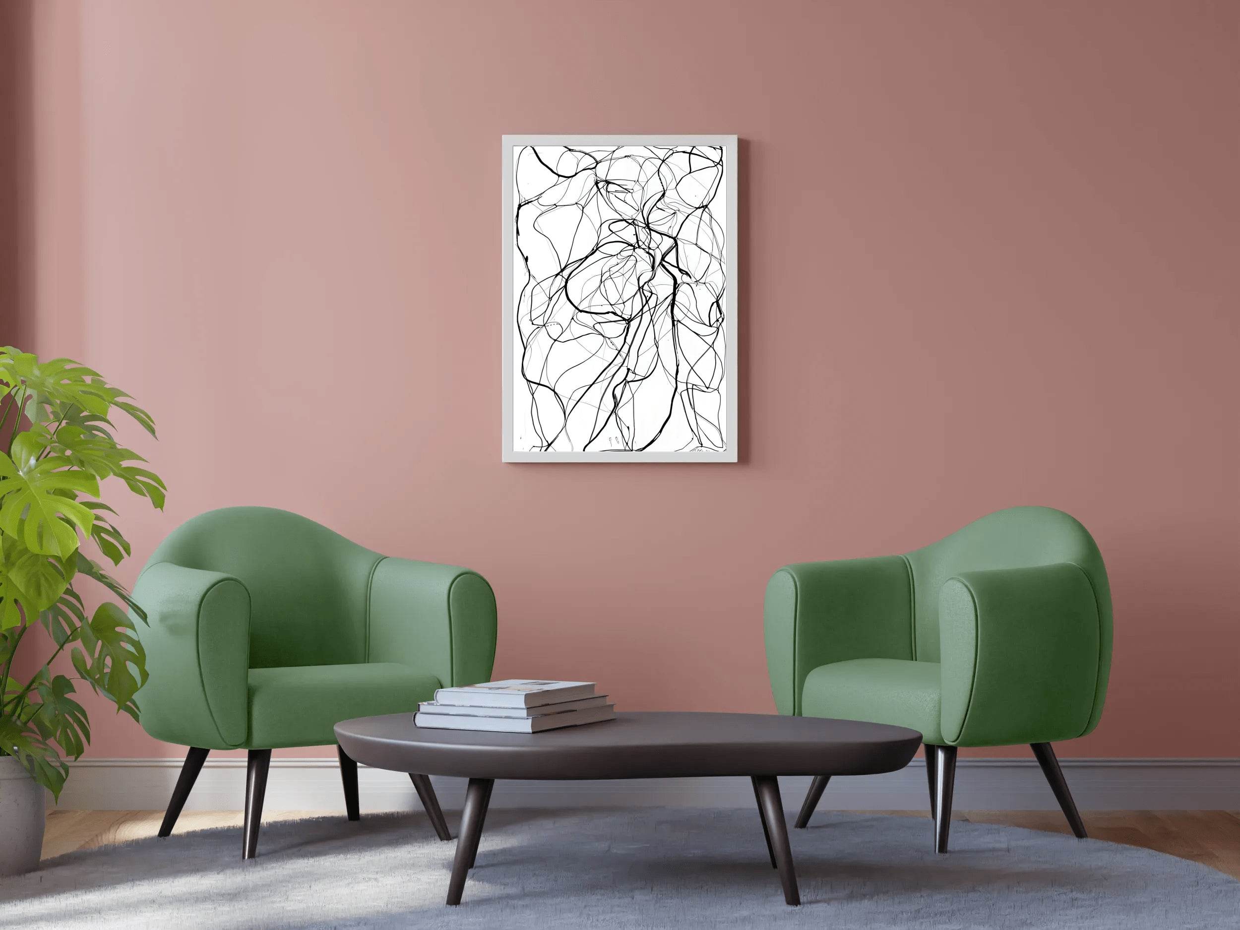 Tangled Threads Modern Wall Art - beink online art store