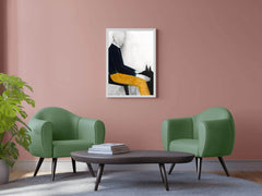 Sketch Wall Art of Man Sitting with Dog - beink online art store