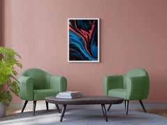 Long Run Broad Dark Colors Oil Paint Abstrat Wall Art