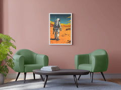 Adventure in Space Astronauts on Desert Planet Artwork - beink online art store