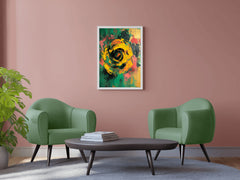 Yellow Rose Painting Wall Art