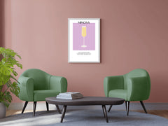 Mimosa Sparkling Wine Wall Art