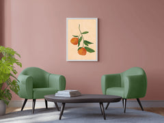 Fruit Tree Branch With Oranges Wall Art