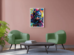 Cartoon Illustration Painting of Batman