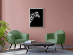 Zebra Black & White Wall Art