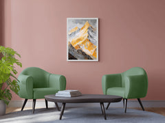 Oil Painting Of The Alps Wall Art