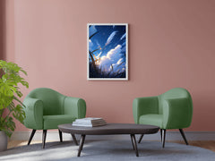 Anime Style Clouds  Wall Art