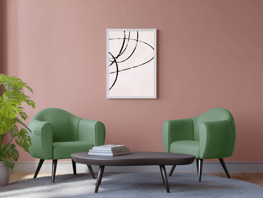 Abstract Oval Lines Wall Art - beink online art store