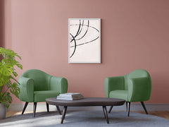 Abstract Oval Lines Wall Art