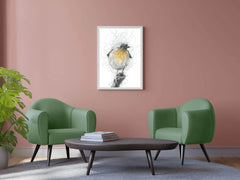 Black Pen and Ink Bird Illustration Wall Art - beink online art store