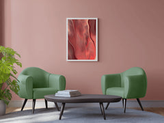 Red Oil Paint Background Abstract Wall Art