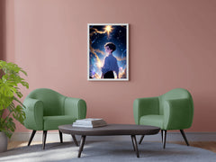 Portrait of Anime character with Stars Anime Wall  Art