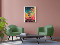 Astronaut In Space colorful artwork - beink online art store