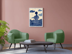 Girl Day Dreaming Modern Wall Art