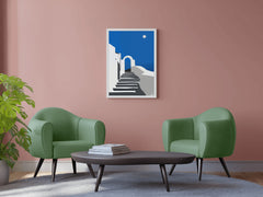 Stairs to the Sky. Santorini - Greece Wall Art