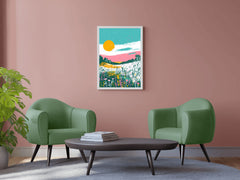 Vibrant Meadow Modern Wall Art