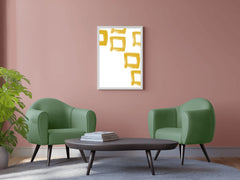 Painting Yellow Cubes Wall Art