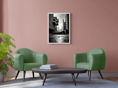 Black White Architectural Wall Art