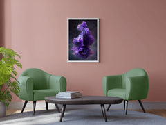 Purple Magic Violin In Smoke Wall Art