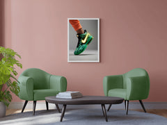 Nike Green Sports Shoes Wall Art