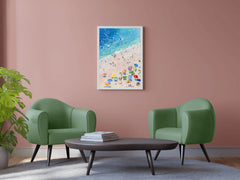 Vibrant Beach Daydream Modern Wall Art