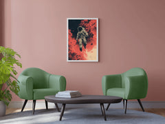 Abstract Lonely Astronaut in Space Artwork - beink online art store