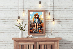 Adventure Anime Girls Anime Wall  Art