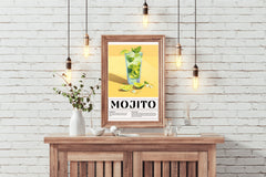 Glass of Mojito Cocktail Wall Art