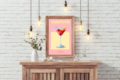 Cocktail Cosmopolitan Wall Art