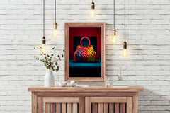 Colorful Knitted Bag Wall Art