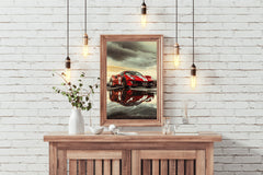 Ferrari488 Pista Red Wall Art