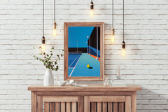 Tennis Court Art Print - beink online art store