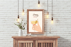 Cocktail Glass With Olives Wall Art