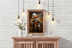 Shady Scrooge Donald Duck Holding Glass Wall Art