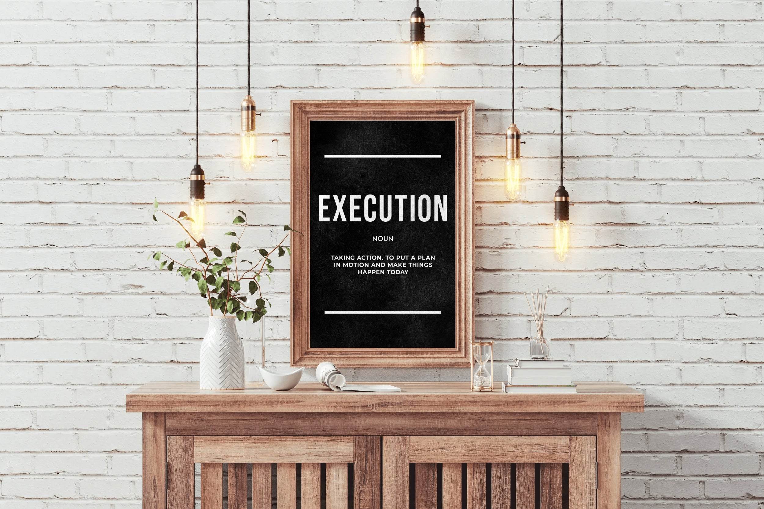 Execution Definition Wall Art - beink online art store