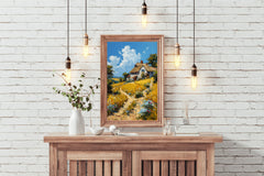 Painting Dirt Road In The Field Wall Art