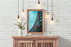 Slightly Curved Building Abstract Wall Art