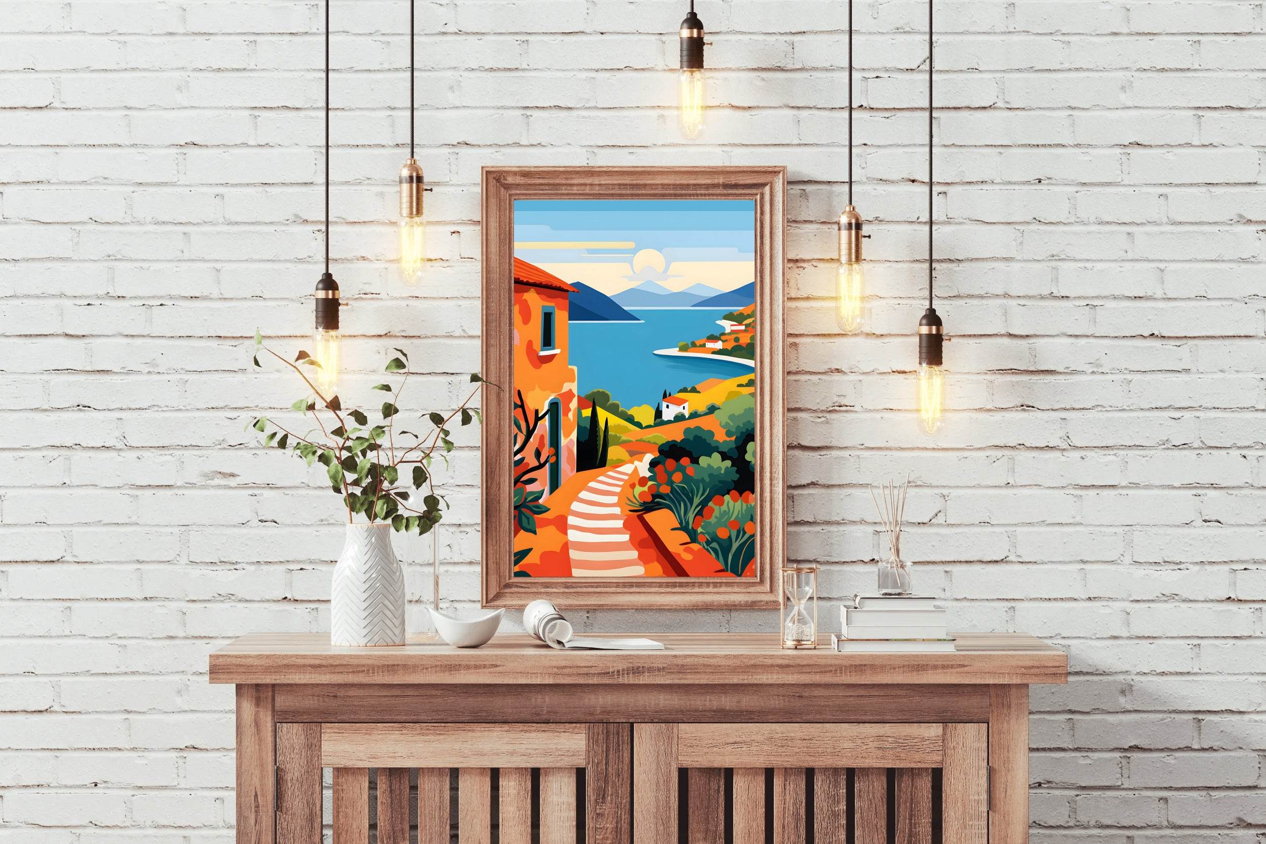 Beach House Painting Wall Art - beink online art store