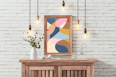 Abstract Colorful Wallpaper Wall Art