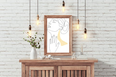 Woman Massaging Her Neck Wall Art