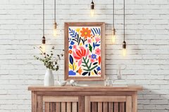 Painting Different Colored Flowers - beink online art store