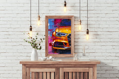 Mustang With LED Lights Wall Art