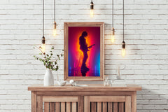 Guitarist In Concert Wall Art