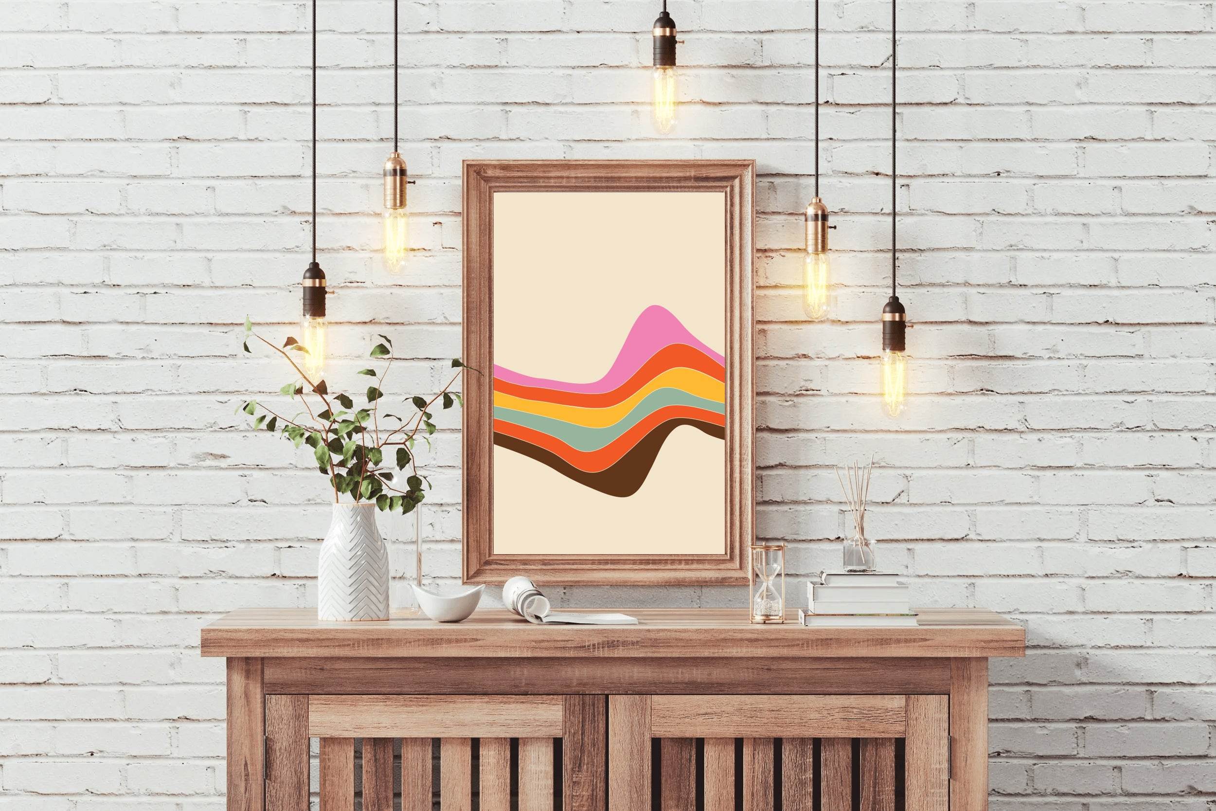 Colored Line Drawing Wall Art - beink online art store