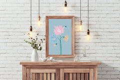 Painting Fantasy Flowers Wall Art